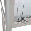Vitrine - Showcase Desk Duo Glasvitrine mit LED-Licht und Schloss - Silber #6