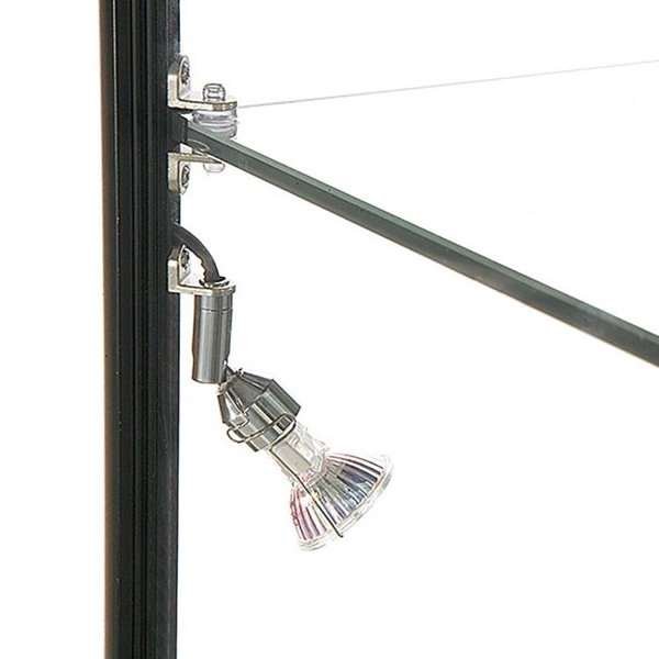 Vitrine - Showcase Tower Duo Glasvitrine mit Unterschrank, LED-Licht und Schloss - Schwarz #3