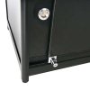 Vitrine - Showcase Tower Duo Glasvitrine mit Unterschrank, LED-Licht und Schloss - Schwarz #2