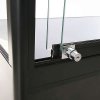 Vitrine - Showcase Tower Duo Glasvitrine mit Unterschrank, LED-Licht und Schloss - Schwarz #7