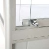 Vitrine - Showcase Tower Duo Glasvitrine mit Unterschrank, LED-Licht und Schloss - Silber #5