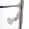 Vitrine - Showcase Tower Duo Glasvitrine mit LED-Licht und Schloss - Silber #4