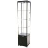 Vitrine - Showcase Tower Solo Glasvitrine mit Unterschrank, LED-Licht und Schloss - Schwarz #7
