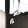 Vitrine - Showcase Tower Solo Glasvitrine mit Unterschrank, LED-Licht und Schloss - Schwarz #9