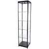 Vitrine - Showcase Tower Solo Glasvitrine mit LED-Licht und Schloss - Schwarz #1