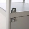 Vitrine - Showcase Tower Solo Glasvitrine mit Unterschrank - Silber #5