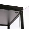Vitrine - Showcase Tower Solo Glasvitrine mit LED-Licht und Schloss - Schwarz #9