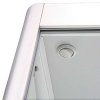 Vitrine - Showcase Tower Solo Glasvitrine mit LED-Licht und Schloss - Silber #4