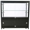 Vitrine - Showcase Counter Duo Glasvitrine mit Unterschrank, LED-Licht und Schloss - Schwarz #9