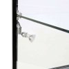 Vitrine - Showcase Counter Duo Glasvitrine mit Unterschrank, LED-Licht und Schloss - Schwarz #3