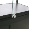 Vitrine - Showcase Counter Duo Glasvitrine mit Unterschrank, LED-Licht und Schloss - Schwarz #8