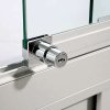 Vitrine - Showcase Counter Duo Glasvitrine mit Unterschrank, LED-Licht und Schloss - Silber #2