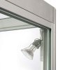 Vitrine - Showcase Counter Duo Glasvitrine mit Unterschrank, LED-Licht und Schloss - Silber #4
