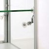 Vitrine - Showcase Counter Duo Glasvitrine mit Unterschrank, LED-Licht und Schloss - Silber #5