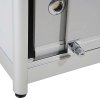 Vitrine - Showcase Counter Duo Glasvitrine mit Unterschrank, LED-Licht und Schloss - Silber #3
