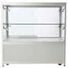 Vitrine - Showcase Counter Duo Glasvitrine mit Unterschrank, LED-Licht und Schloss - Silber #8