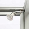 Vitrine - Showcase Counter Duo Glasvitrine mit Unterschrank, LED-Licht und Schloss - Silber #7