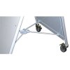 New Gotik Lux Kundenstopper mit Logo schild und Rad - A1 - weiß #2