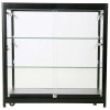 Vitrine - Showcase Counter Duo Glasvitrine mit LED-Licht und Schloss - Schwarz #2