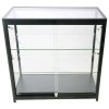 Vitrine - Showcase Counter Duo Glasvitrine mit LED-Licht und Schloss - Schwarz #9