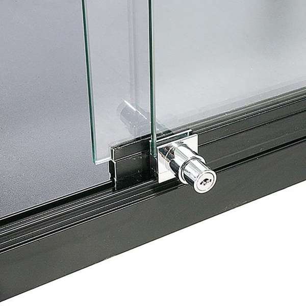 Vitrine - Showcase Counter Duo Glasvitrine mit LED-Licht und Schloss - Schwarz #4