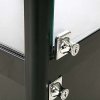 Vitrine - Showcase Counter Solo Glasvitrine mit Unterschrank, LED-Licht und Schloss - Schwarz #4