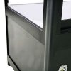 Vitrine - Showcase Counter Solo Glasvitrine mit Unterschrank, LED-Licht und Schloss - Schwarz #3