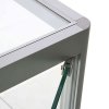 Vitrine - Showcase Counter Solo Glasvitrine mit Unterschrank, LED-Licht und Schloss - Silber #2