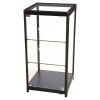 Vitrine - Showcase Counter Solo Glasvitrine mit LED-Licht und Schloss - Schwarz #1