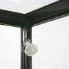 Vitrine - Showcase Counter Solo Glasvitrine mit LED-Licht und Schloss - Schwarz #6