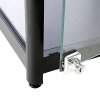 Vitrine - Showcase Counter Solo Glasvitrine mit LED-Licht und Schloss - Schwarz #3