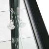 Vitrine - Showcase Counter Solo Glasvitrine mit LED-Licht und Schloss - Schwarz #4
