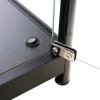 Vitrine - Showcase Counter Solo Glasvitrine mit LED-Licht und Schloss - Schwarz #2