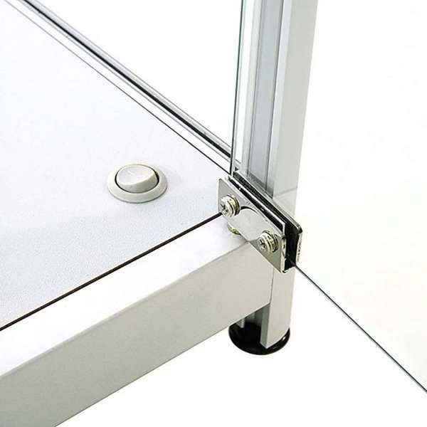 Vitrine - Showcase Counter Solo Glasvitrinen - Silber #2
