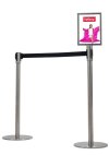Schilderhalter für Crowd Barrier Belt System, schwarzierung, A4 #3