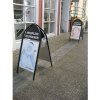 Gotik Classic Kundenstopper mit Logo schild - 50x70 cm - schwarz #12