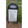 Expo Gotik Lux Kundenstopper mit Logo schild - 50x70 cm - Schwarz #5