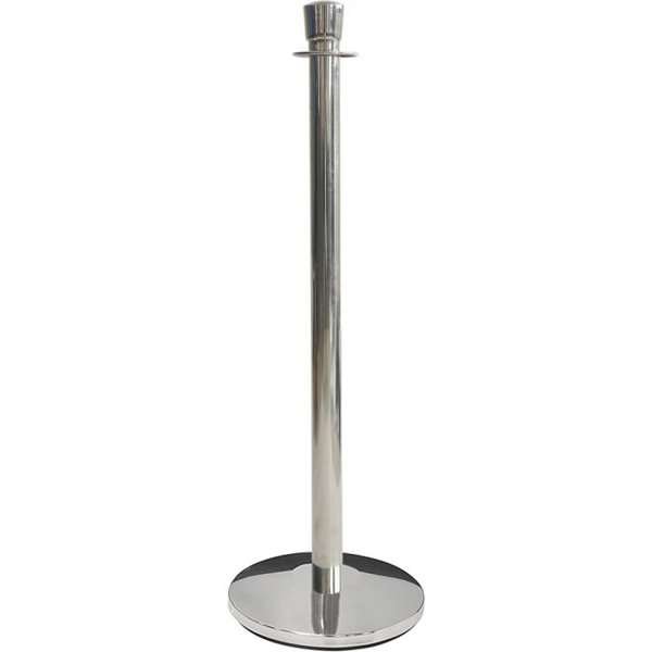 VIP-Absperrpfosten für Seil - Silber #1