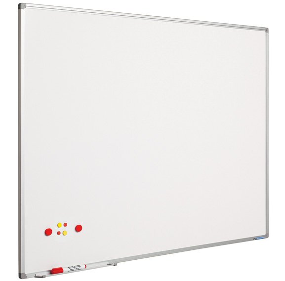 Whiteboard mit Alurahmen f&uuml;r intensiven Gebrauch, w&auml;hlen Sie aus 25 Gr&ouml;&szlig;en - 100x150