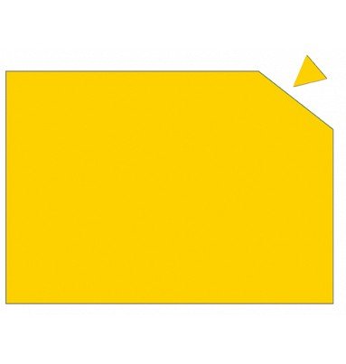 Magnetfolie, A4, Gelb