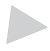 Magnet Dreieck 2x2 cm (49 Stk. pro Bogen) - Grau #1