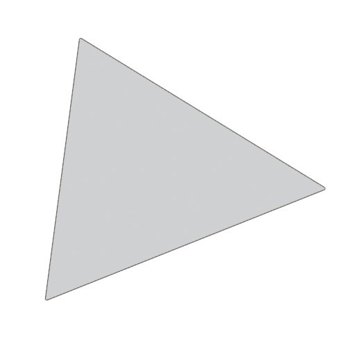 Magnet Dreieck 2x2 cm (49 Stk. pro Bogen) - Grau #1