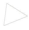 Magnet-Dreieck 1x1 cm (180 Stück pro Bogen) - Weiß #1