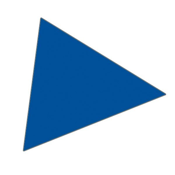 Magnet Dreieck 1x1 cm (180 Stück pro Bogen) - Blau #1