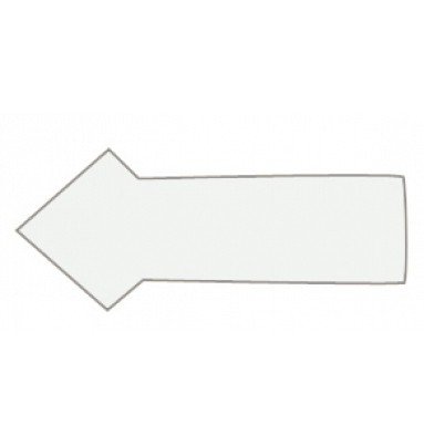 Magnetpfeil 1x2 cm (30 Stück pro Bogen) - Weiß #1