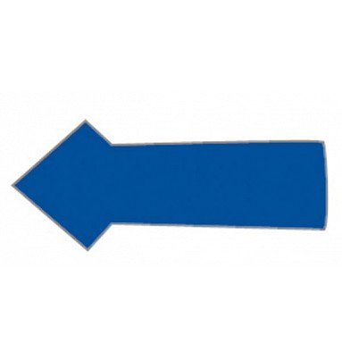 Magnetpfeil 1x2 cm (30 Stück pro Blatt) - Blau #1