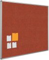 Pinnw&auml;nde mit Camira Stoff - 90x180cm, Orange-Rot #1