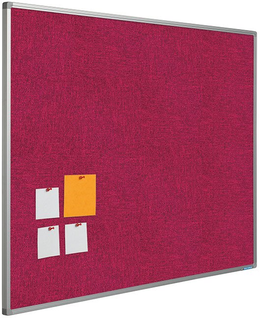 Pinnw&auml;nde mit Camira Stoff - 45x60cm, Dunkelrosa