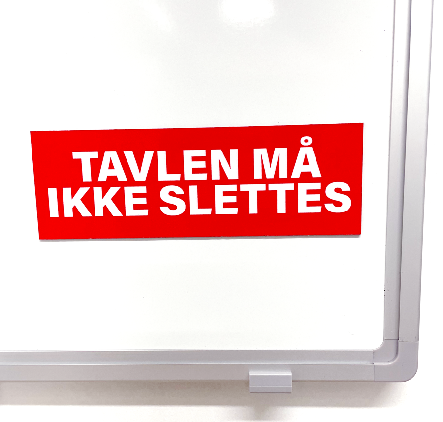 Magnetisches Schild mit Reinigungsregeln für Whiteboard, wendbare Magnetscheibe HxBxD 50x150x1 mm inkl. beidseitigem Druck #3