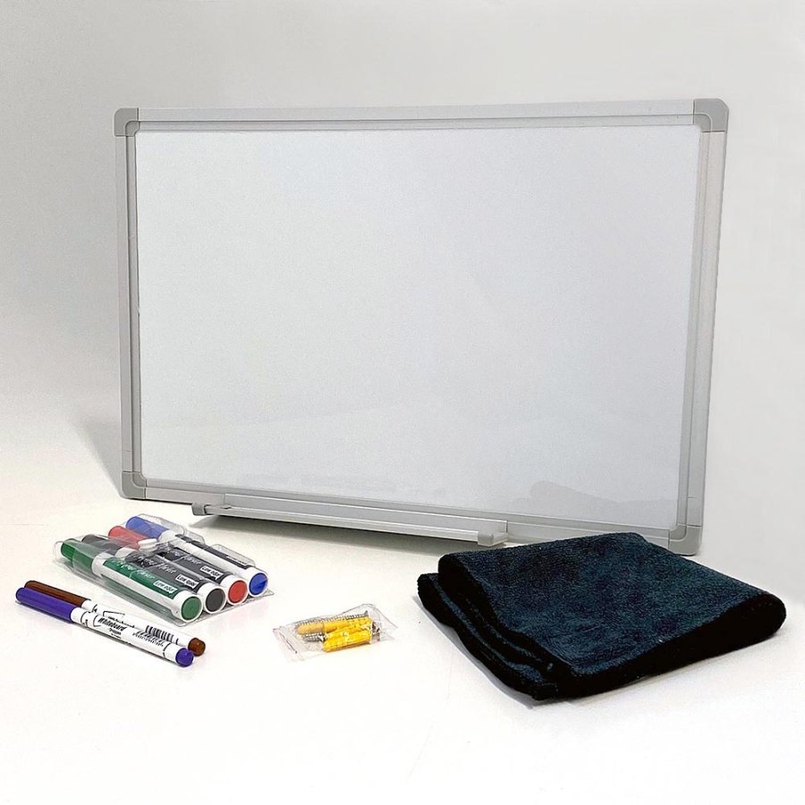 Whiteboard lackiert, 45 x 30 cm, inkl. Mikrofasertuch und 6 Markern #2